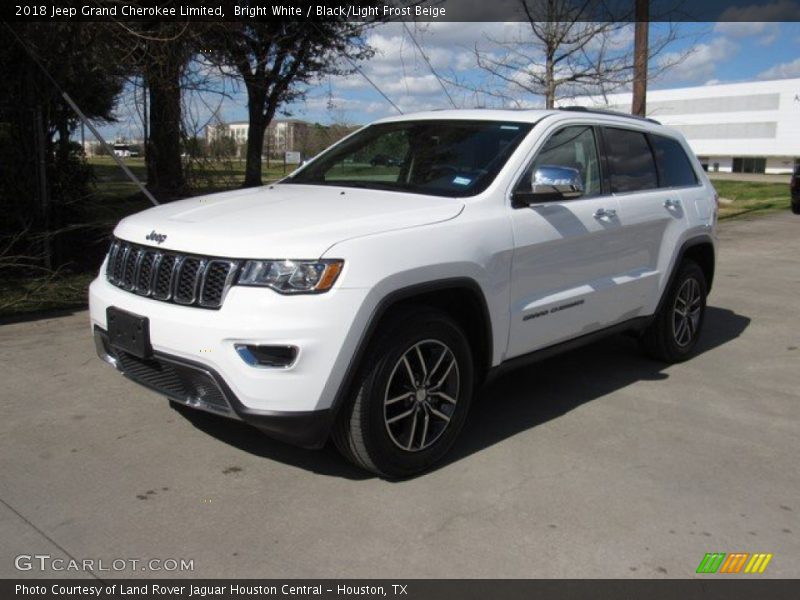 Bright White / Black/Light Frost Beige 2018 Jeep Grand Cherokee Limited