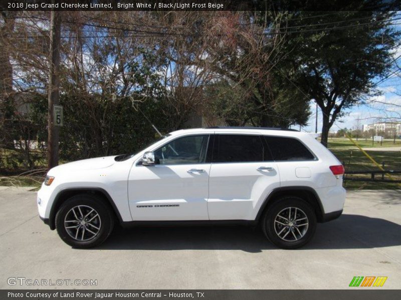 Bright White / Black/Light Frost Beige 2018 Jeep Grand Cherokee Limited