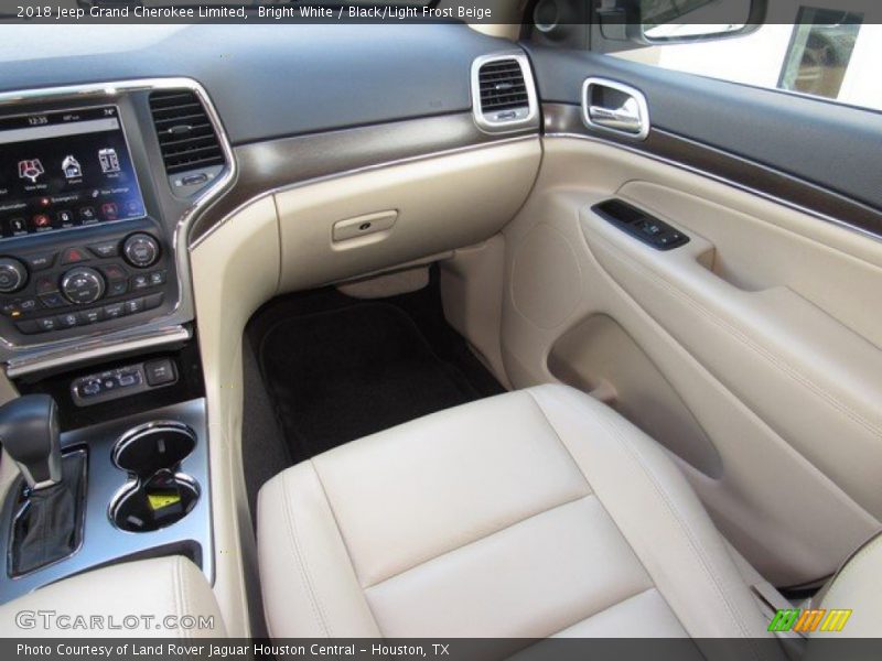 Bright White / Black/Light Frost Beige 2018 Jeep Grand Cherokee Limited