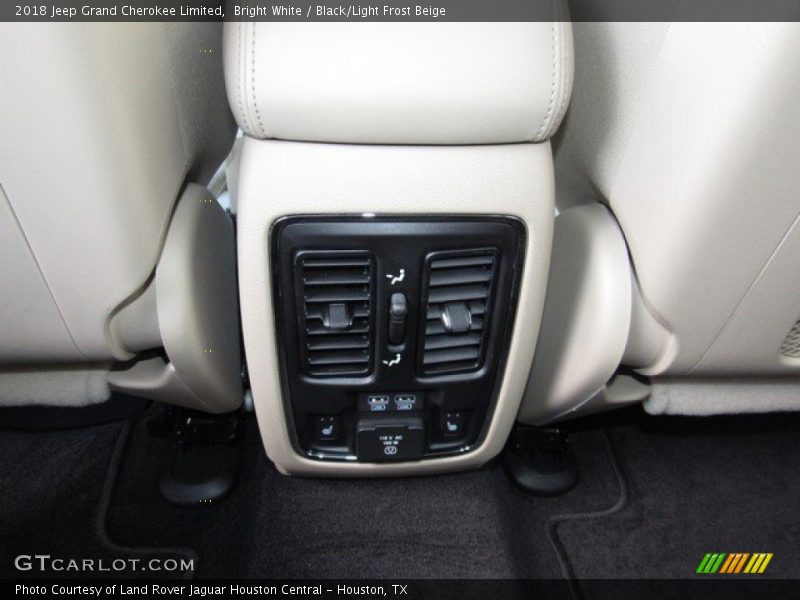Bright White / Black/Light Frost Beige 2018 Jeep Grand Cherokee Limited