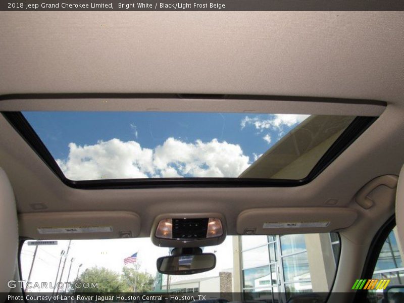 Bright White / Black/Light Frost Beige 2018 Jeep Grand Cherokee Limited