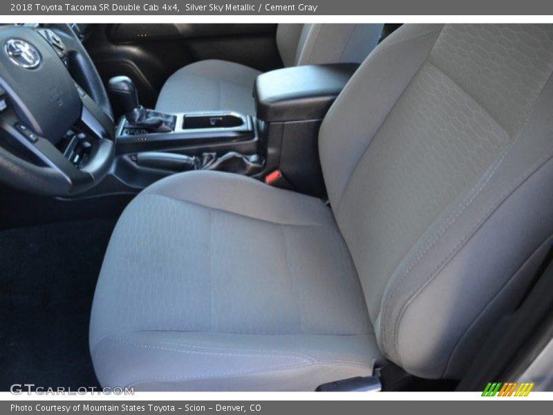 Silver Sky Metallic / Cement Gray 2018 Toyota Tacoma SR Double Cab 4x4