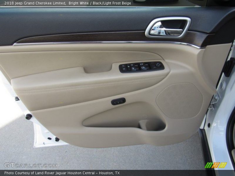 Bright White / Black/Light Frost Beige 2018 Jeep Grand Cherokee Limited