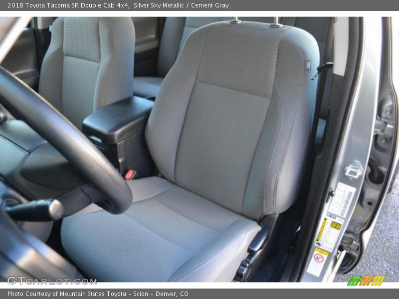 Silver Sky Metallic / Cement Gray 2018 Toyota Tacoma SR Double Cab 4x4
