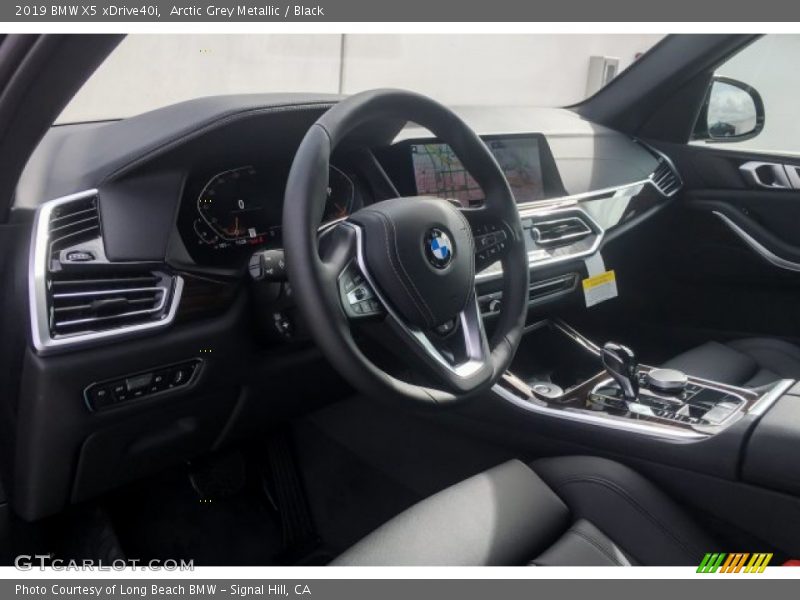 Arctic Grey Metallic / Black 2019 BMW X5 xDrive40i