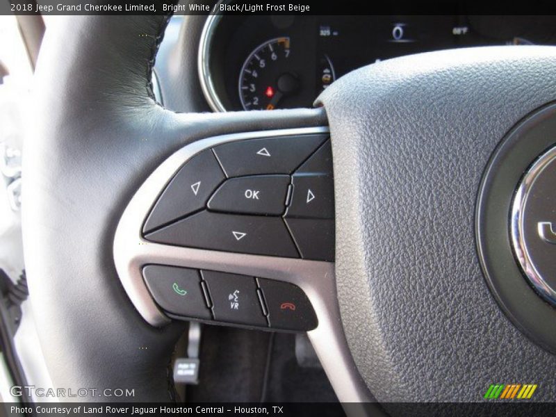 Bright White / Black/Light Frost Beige 2018 Jeep Grand Cherokee Limited