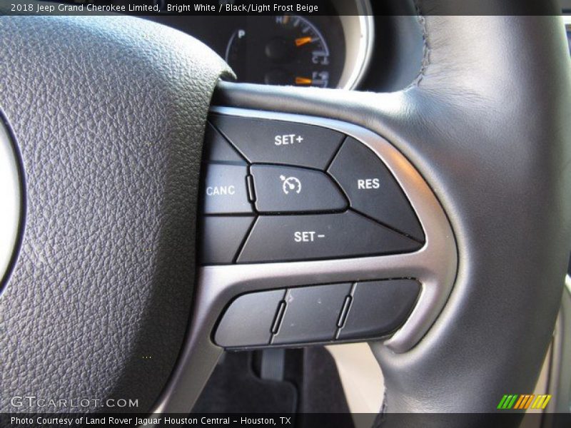 Bright White / Black/Light Frost Beige 2018 Jeep Grand Cherokee Limited