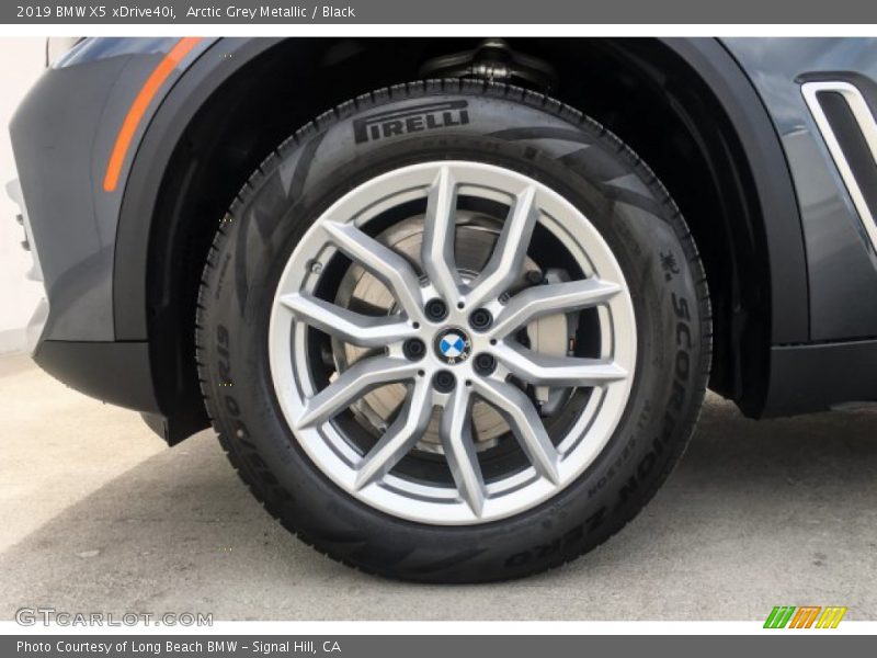 Arctic Grey Metallic / Black 2019 BMW X5 xDrive40i