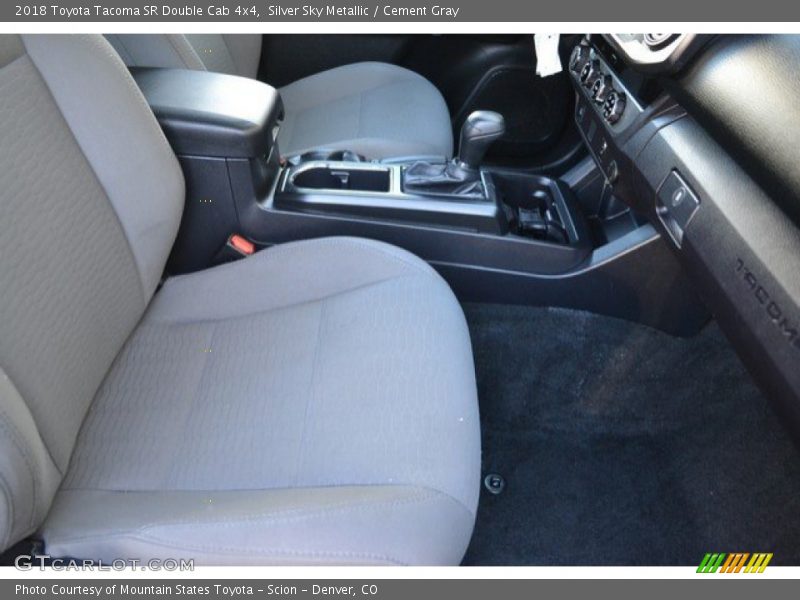 Silver Sky Metallic / Cement Gray 2018 Toyota Tacoma SR Double Cab 4x4