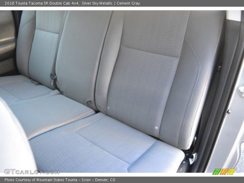 Silver Sky Metallic / Cement Gray 2018 Toyota Tacoma SR Double Cab 4x4