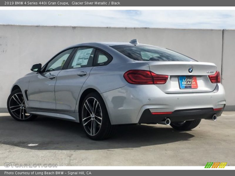 Glacier Silver Metallic / Black 2019 BMW 4 Series 440i Gran Coupe