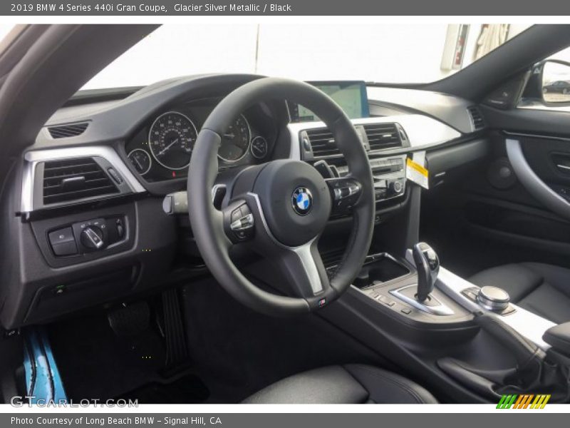 Glacier Silver Metallic / Black 2019 BMW 4 Series 440i Gran Coupe
