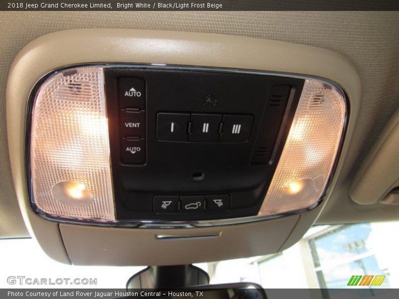 Bright White / Black/Light Frost Beige 2018 Jeep Grand Cherokee Limited