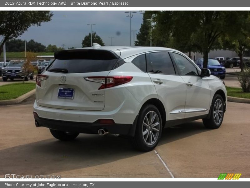 White Diamond Pearl / Espresso 2019 Acura RDX Technology AWD
