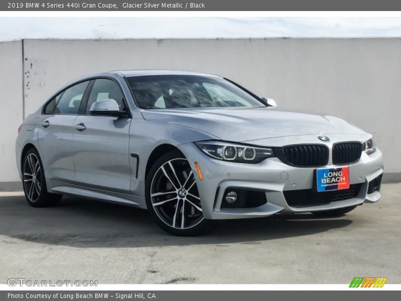 Glacier Silver Metallic / Black 2019 BMW 4 Series 440i Gran Coupe