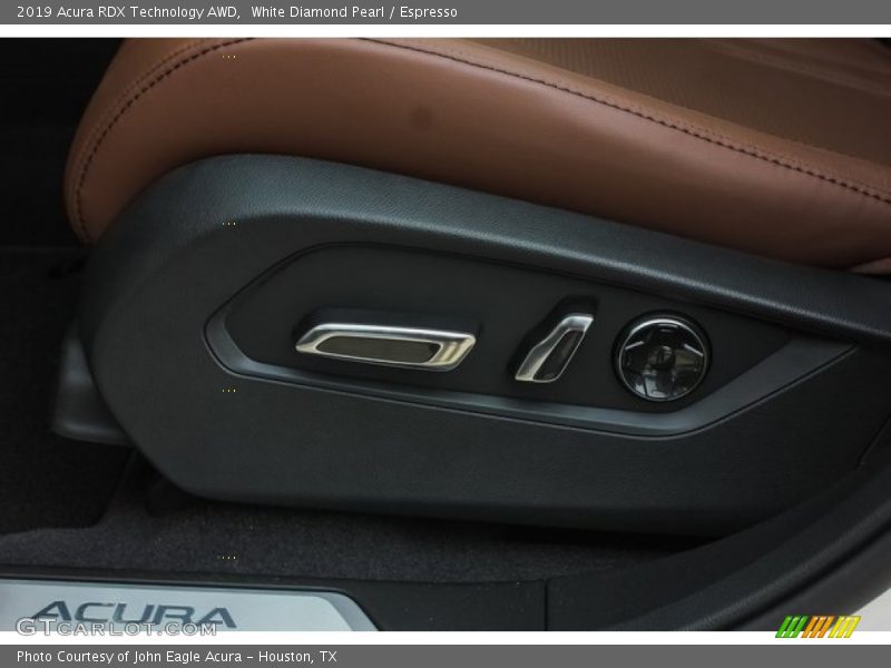 White Diamond Pearl / Espresso 2019 Acura RDX Technology AWD