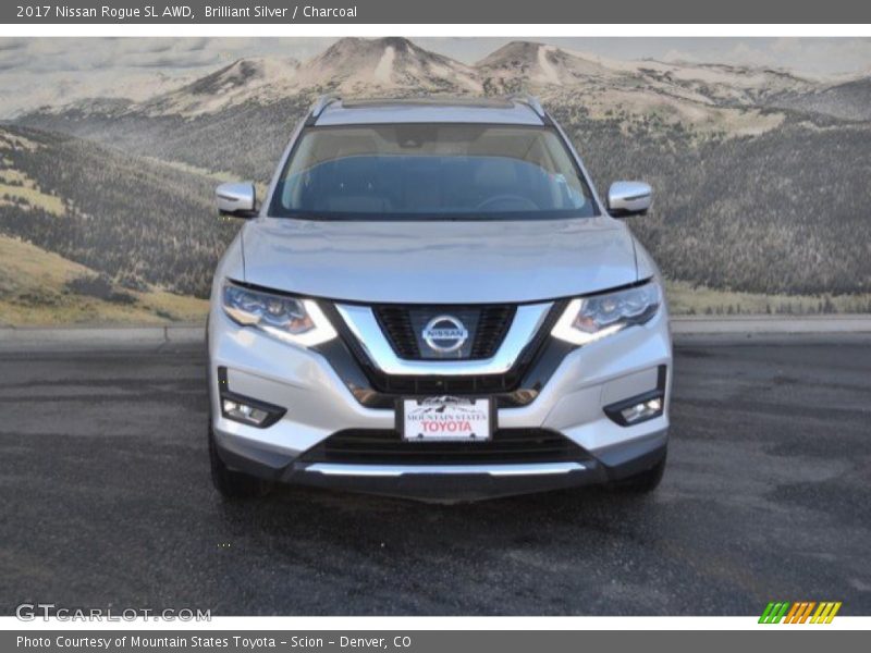 Brilliant Silver / Charcoal 2017 Nissan Rogue SL AWD