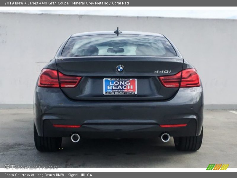 Mineral Grey Metallic / Coral Red 2019 BMW 4 Series 440i Gran Coupe