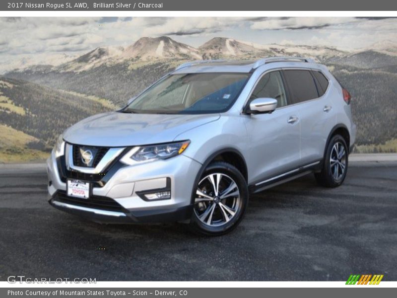 Brilliant Silver / Charcoal 2017 Nissan Rogue SL AWD
