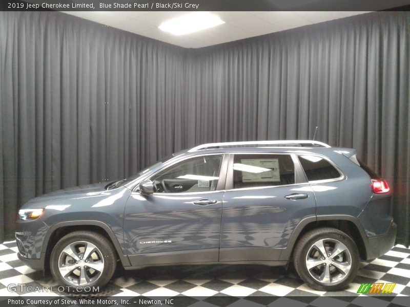 Blue Shade Pearl / Black/Ski Grey 2019 Jeep Cherokee Limited