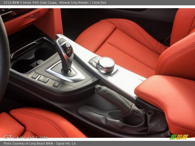 Mineral Grey Metallic / Coral Red 2019 BMW 4 Series 440i Gran Coupe