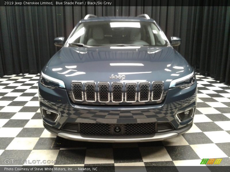 Blue Shade Pearl / Black/Ski Grey 2019 Jeep Cherokee Limited