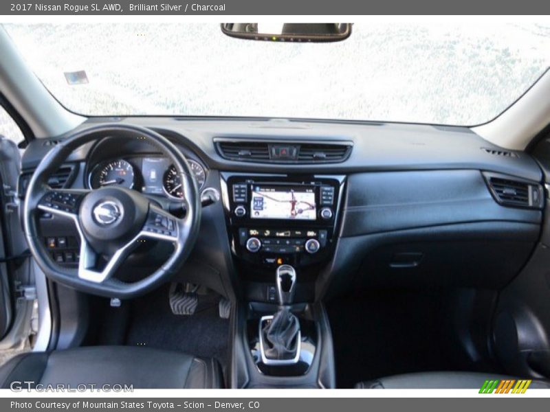 Brilliant Silver / Charcoal 2017 Nissan Rogue SL AWD