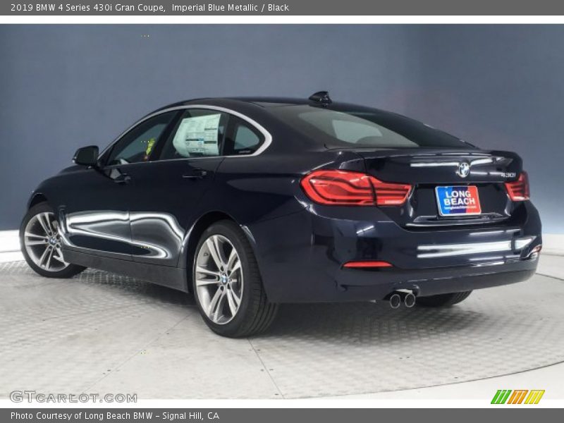 Imperial Blue Metallic / Black 2019 BMW 4 Series 430i Gran Coupe