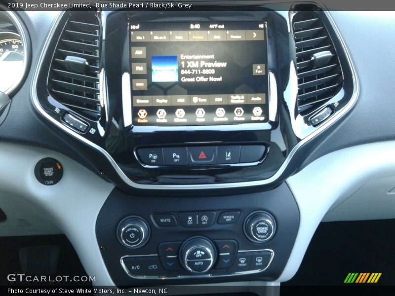 Blue Shade Pearl / Black/Ski Grey 2019 Jeep Cherokee Limited