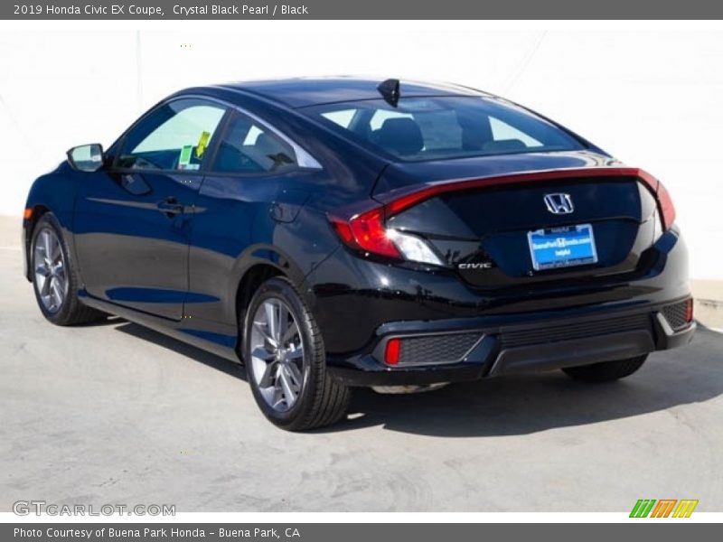 Crystal Black Pearl / Black 2019 Honda Civic EX Coupe
