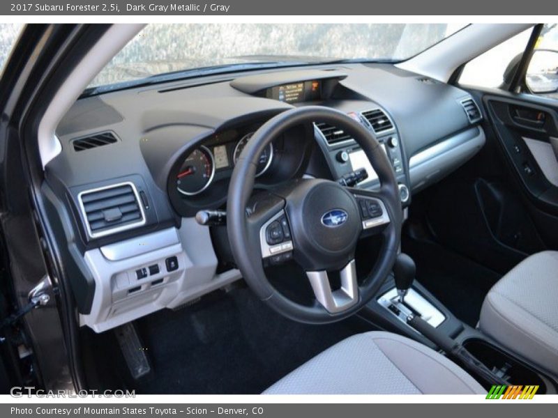 Dark Gray Metallic / Gray 2017 Subaru Forester 2.5i