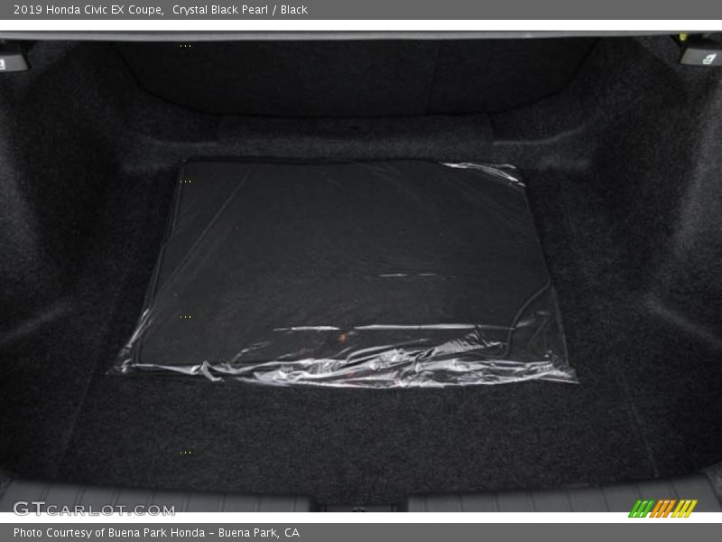 Crystal Black Pearl / Black 2019 Honda Civic EX Coupe
