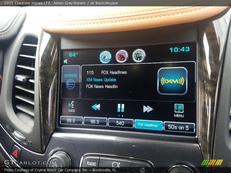 Ashen Gray Metallic / Jet Black/Mojave 2015 Chevrolet Impala LTZ