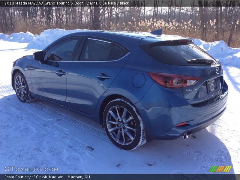 Eternal Blue Mica / Black 2018 Mazda MAZDA3 Grand Touring 5 Door