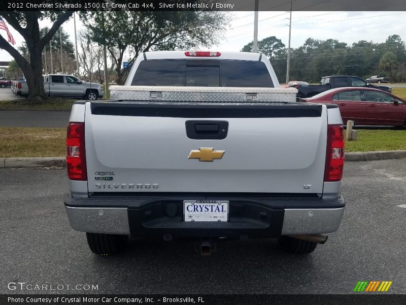 Silver Ice Metallic / Ebony 2012 Chevrolet Silverado 1500 LT Crew Cab 4x4