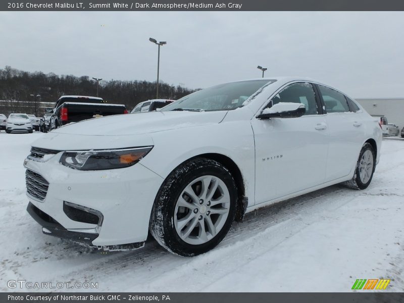 Summit White / Dark Atmosphere/Medium Ash Gray 2016 Chevrolet Malibu LT