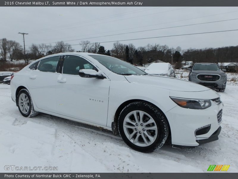 Summit White / Dark Atmosphere/Medium Ash Gray 2016 Chevrolet Malibu LT