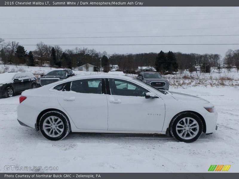 Summit White / Dark Atmosphere/Medium Ash Gray 2016 Chevrolet Malibu LT