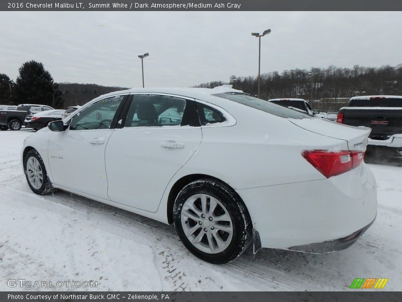 Summit White / Dark Atmosphere/Medium Ash Gray 2016 Chevrolet Malibu LT