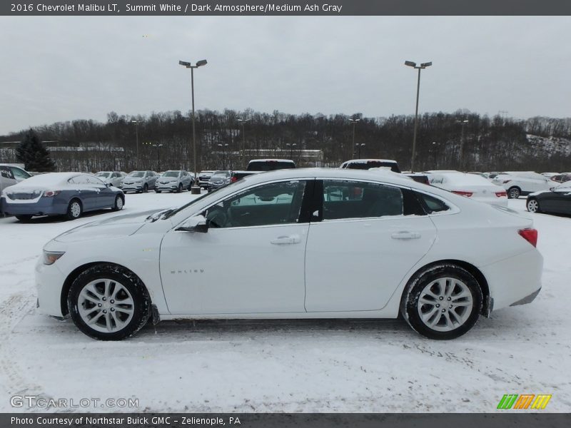 Summit White / Dark Atmosphere/Medium Ash Gray 2016 Chevrolet Malibu LT