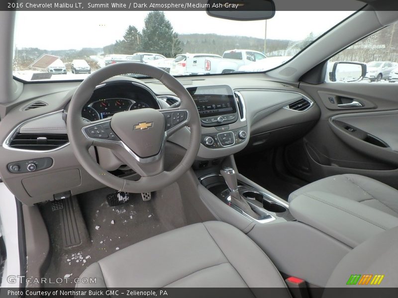 Summit White / Dark Atmosphere/Medium Ash Gray 2016 Chevrolet Malibu LT