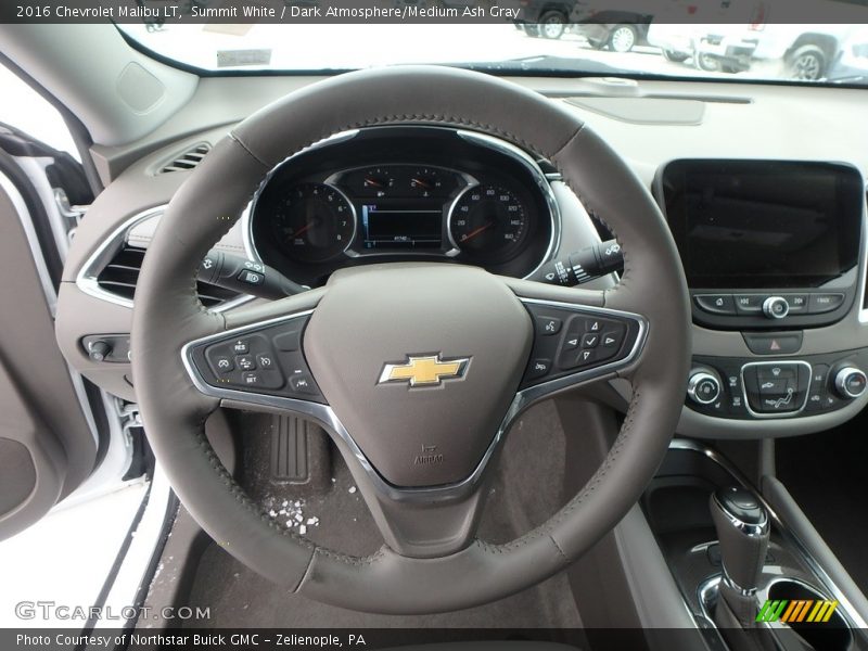 Summit White / Dark Atmosphere/Medium Ash Gray 2016 Chevrolet Malibu LT