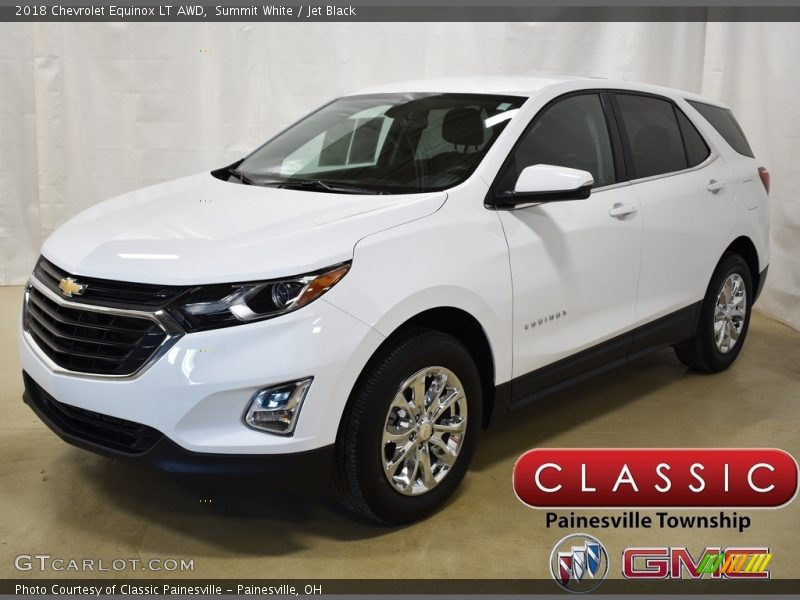 Summit White / Jet Black 2018 Chevrolet Equinox LT AWD