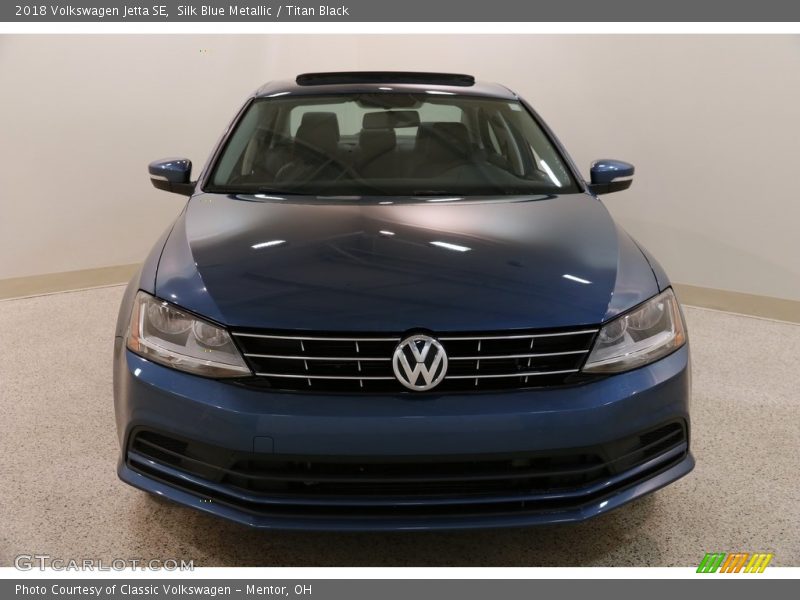 Silk Blue Metallic / Titan Black 2018 Volkswagen Jetta SE