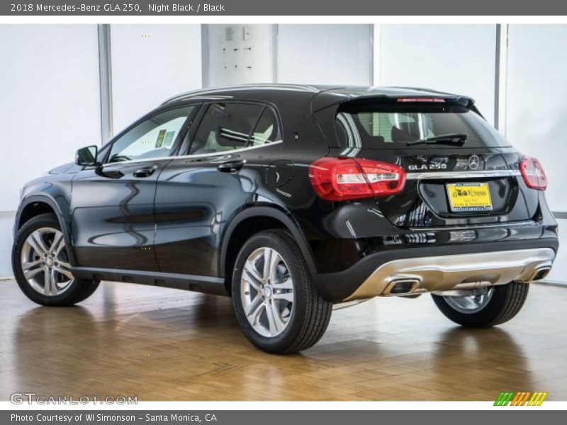 Night Black / Black 2018 Mercedes-Benz GLA 250