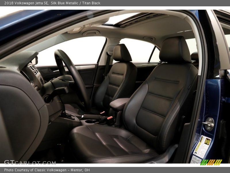 Silk Blue Metallic / Titan Black 2018 Volkswagen Jetta SE