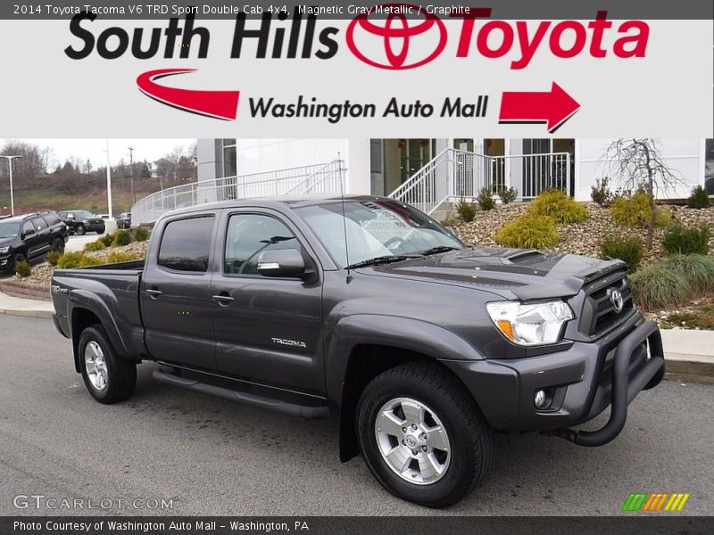 Magnetic Gray Metallic / Graphite 2014 Toyota Tacoma V6 TRD Sport Double Cab 4x4