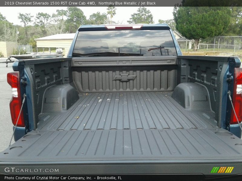 Northsky Blue Metallic / Jet Black 2019 Chevrolet Silverado 1500 RST Crew Cab 4WD