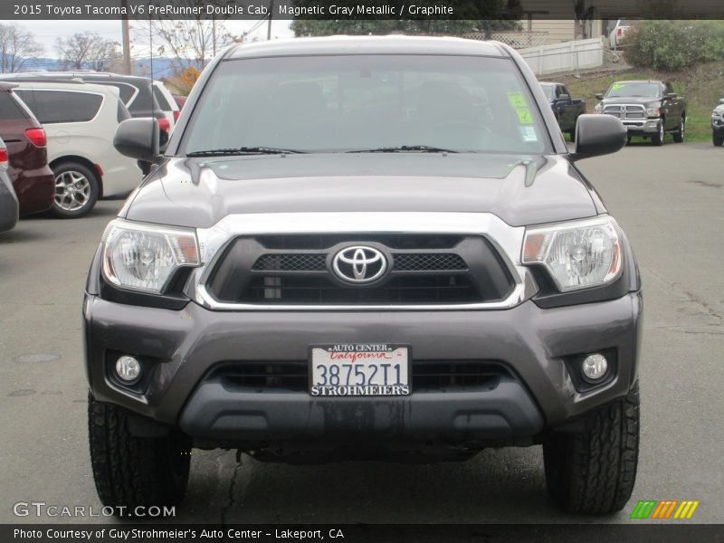 Magnetic Gray Metallic / Graphite 2015 Toyota Tacoma V6 PreRunner Double Cab