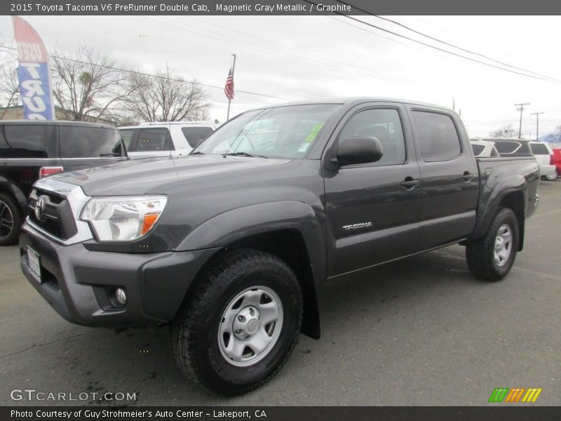 Magnetic Gray Metallic / Graphite 2015 Toyota Tacoma V6 PreRunner Double Cab